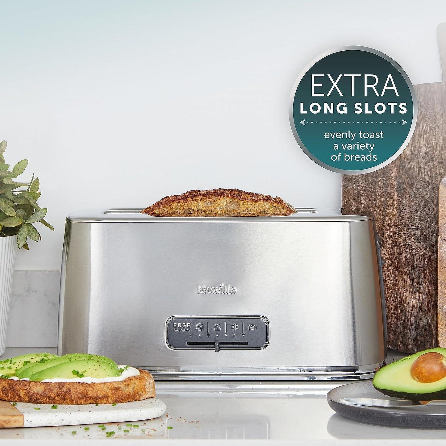 Breville Edge Long Slot 4 Slice Toaster
