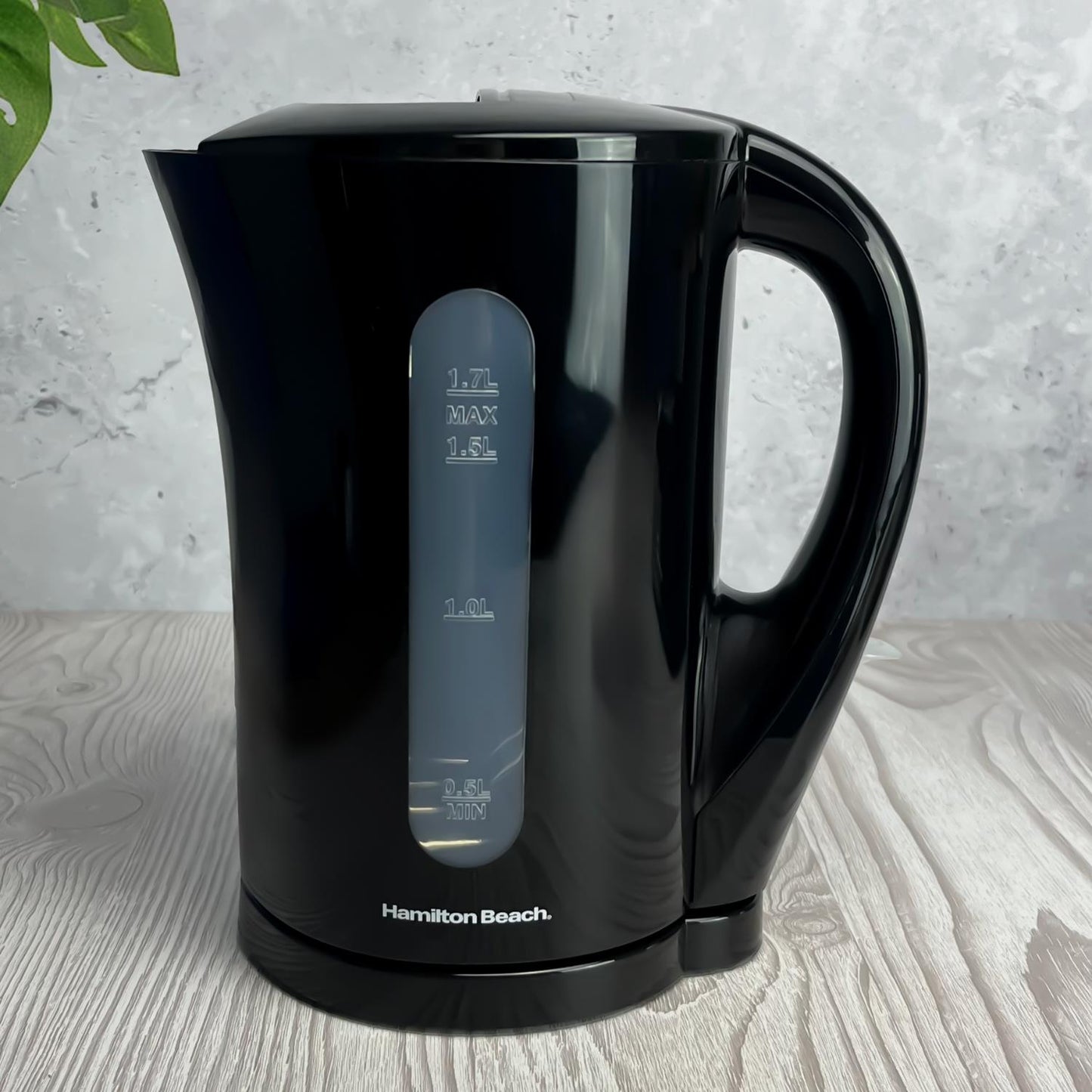 Hamilton Beach Essential 1.7L Plastic Kettle Black