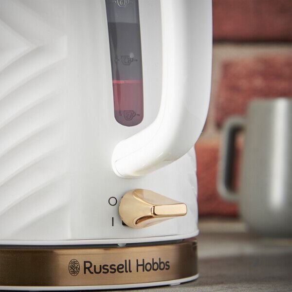 Russell Hobbs 1.7 Litre Groove Kettle White