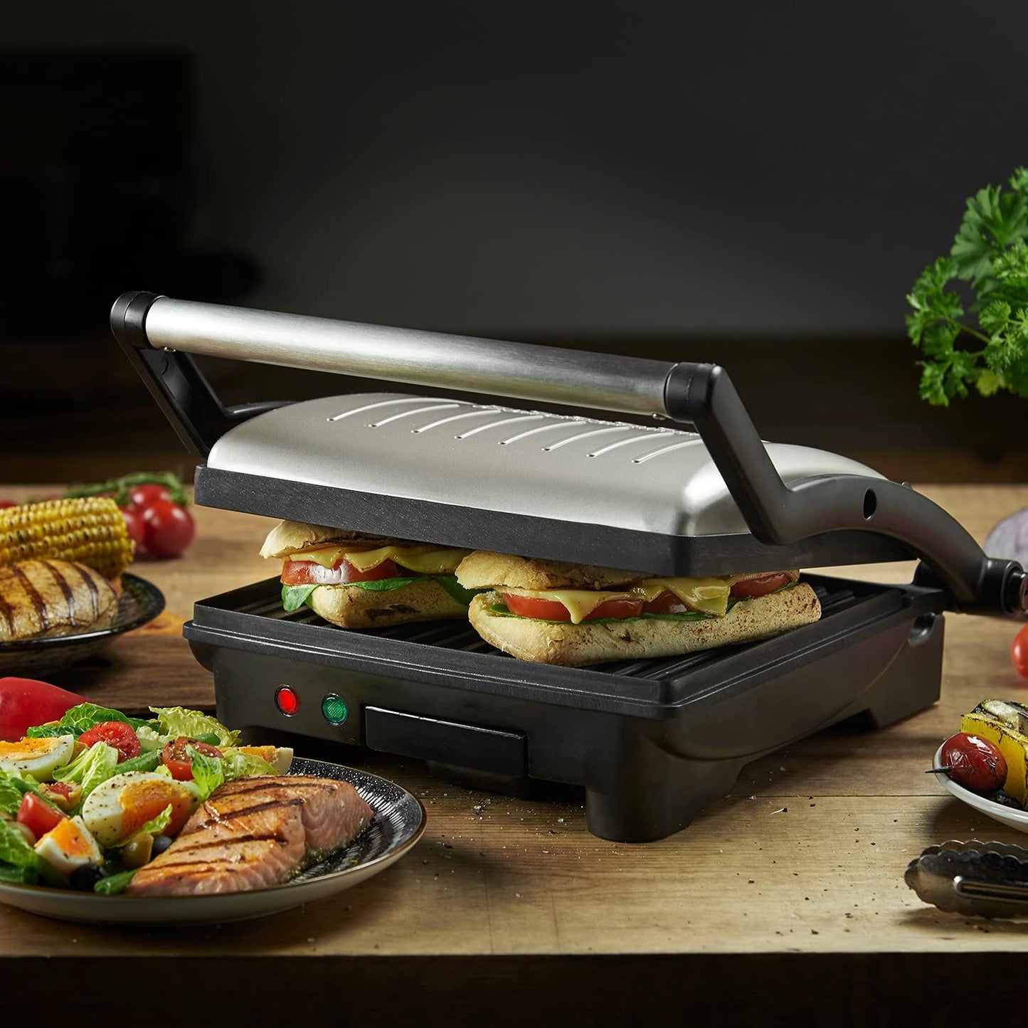 George Foreman Flexe Electric Grill-Flat Open Griddle