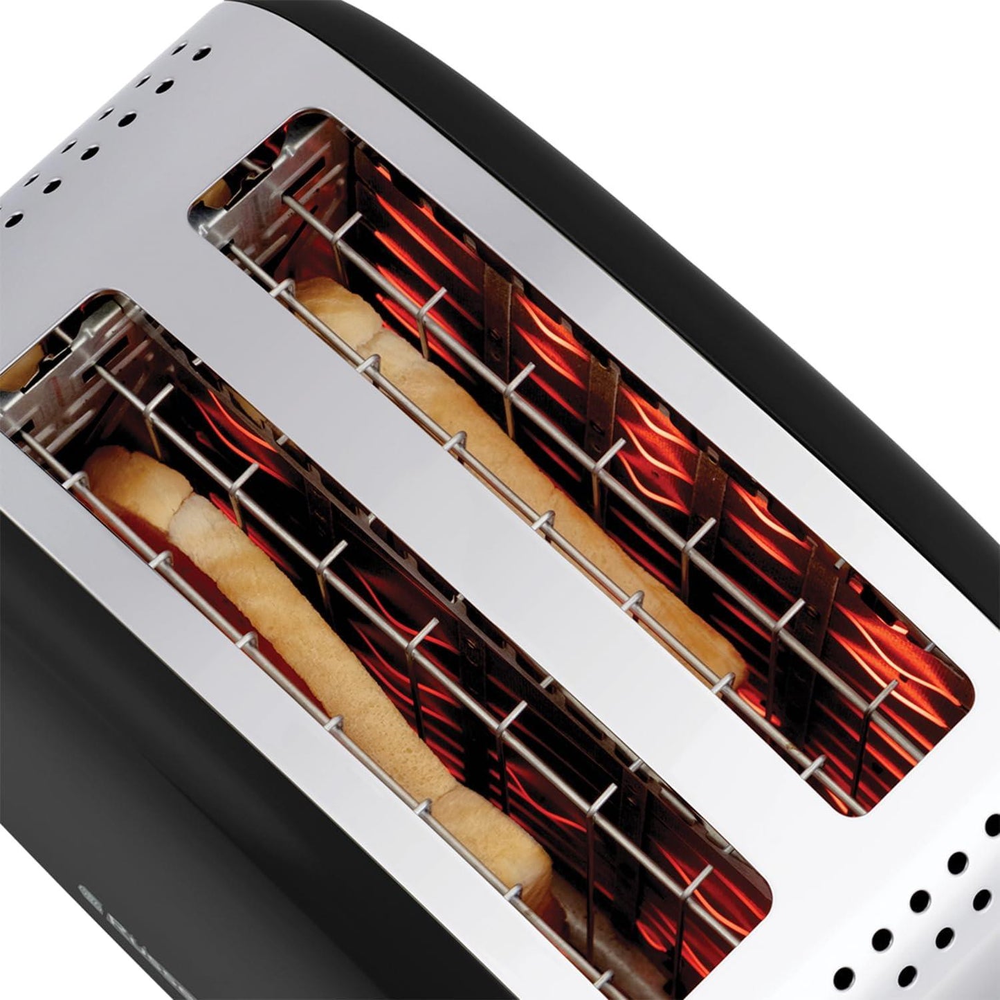 Russell Hobbs Stainless Steel Black 2 Slice Toaster