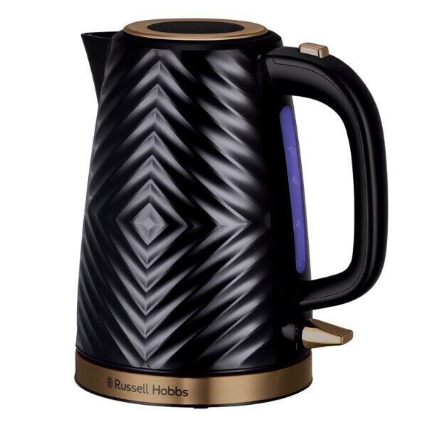 Russell Hobbs 1.7 Litre Groove Kettle Black