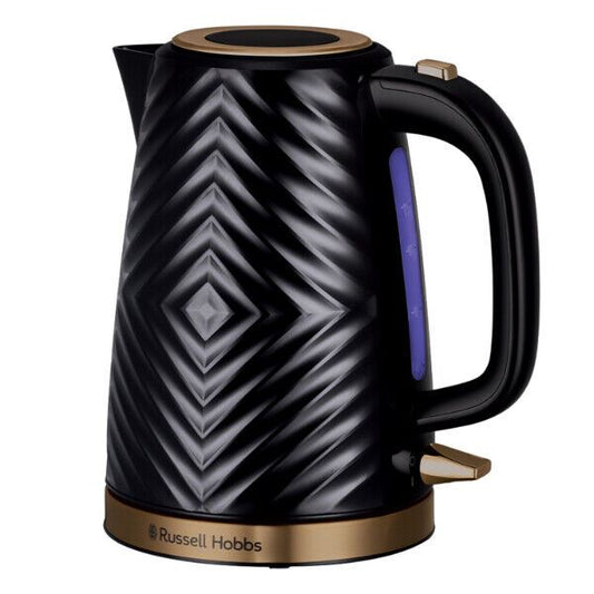 Russell Hobbs 1.7 Litre Groove Kettle Black