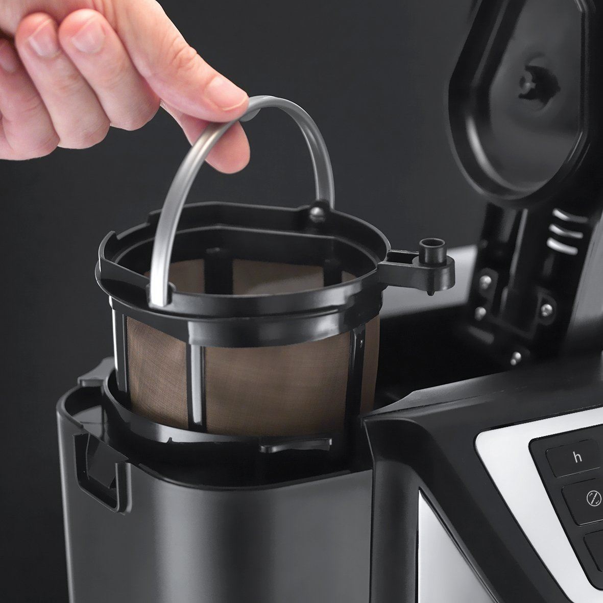 Russell Hobbs Chester Grind and Brew Coffee Machine 22000 - 1.5 liters, Black