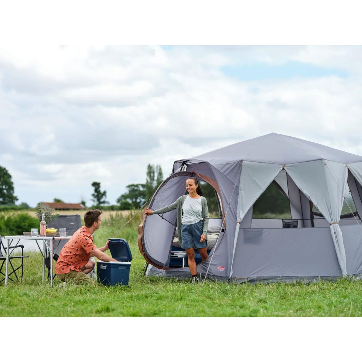 Coleman Cortes Octagon 8 Person Grey Tent