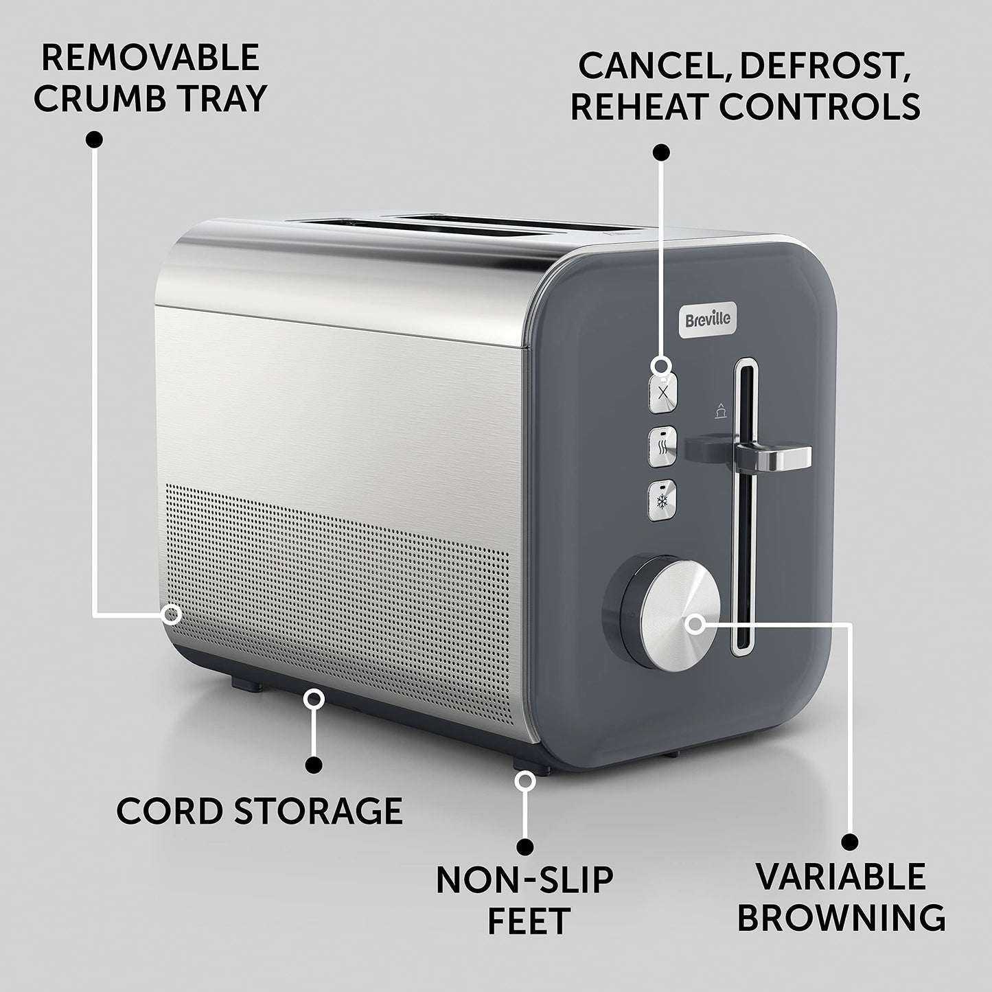 Breville High Gloss 2-Slice Toaster with High-Lift & Wide Slots