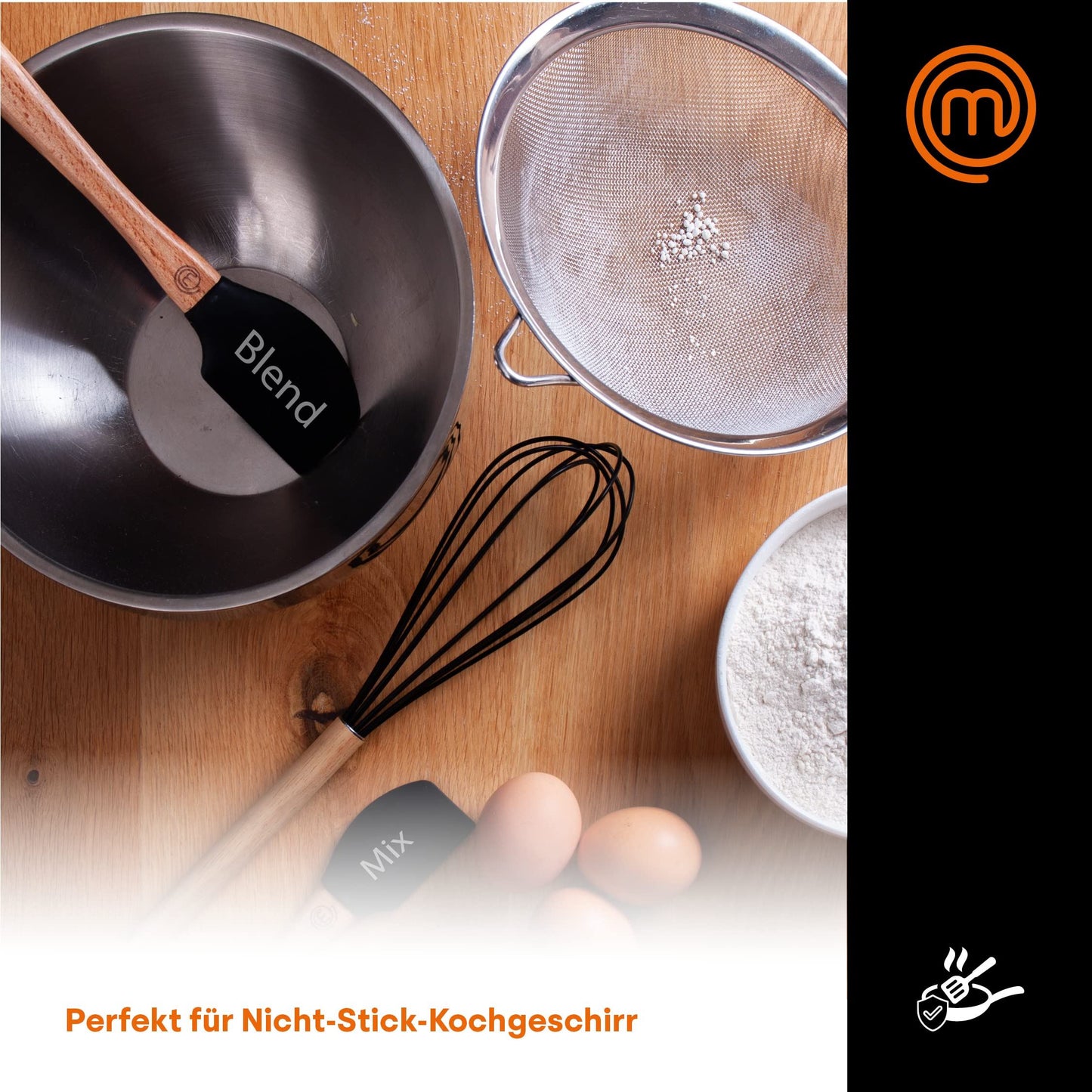 MasterChef 3 Piece Silicone Spatula Set
