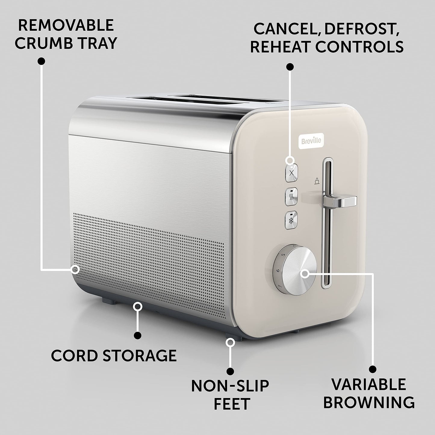 Breville High Gloss 2-Slice Toaster with High-Lift & Wide Slots