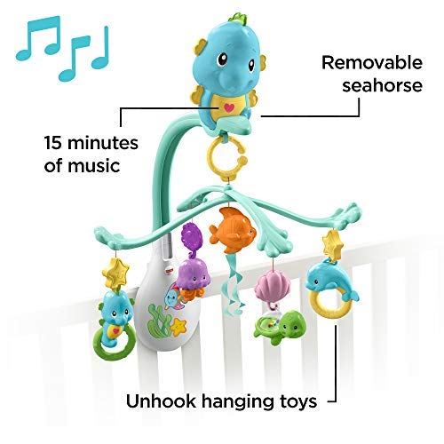 Fisher Price 3-in-1 Soothe and Play Seahorse Mobile
