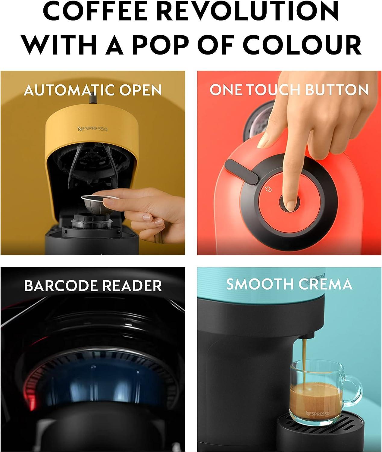 Nespresso Vertuo Pop Coffee Pod Machine by Krups, Coconut White, XN920140