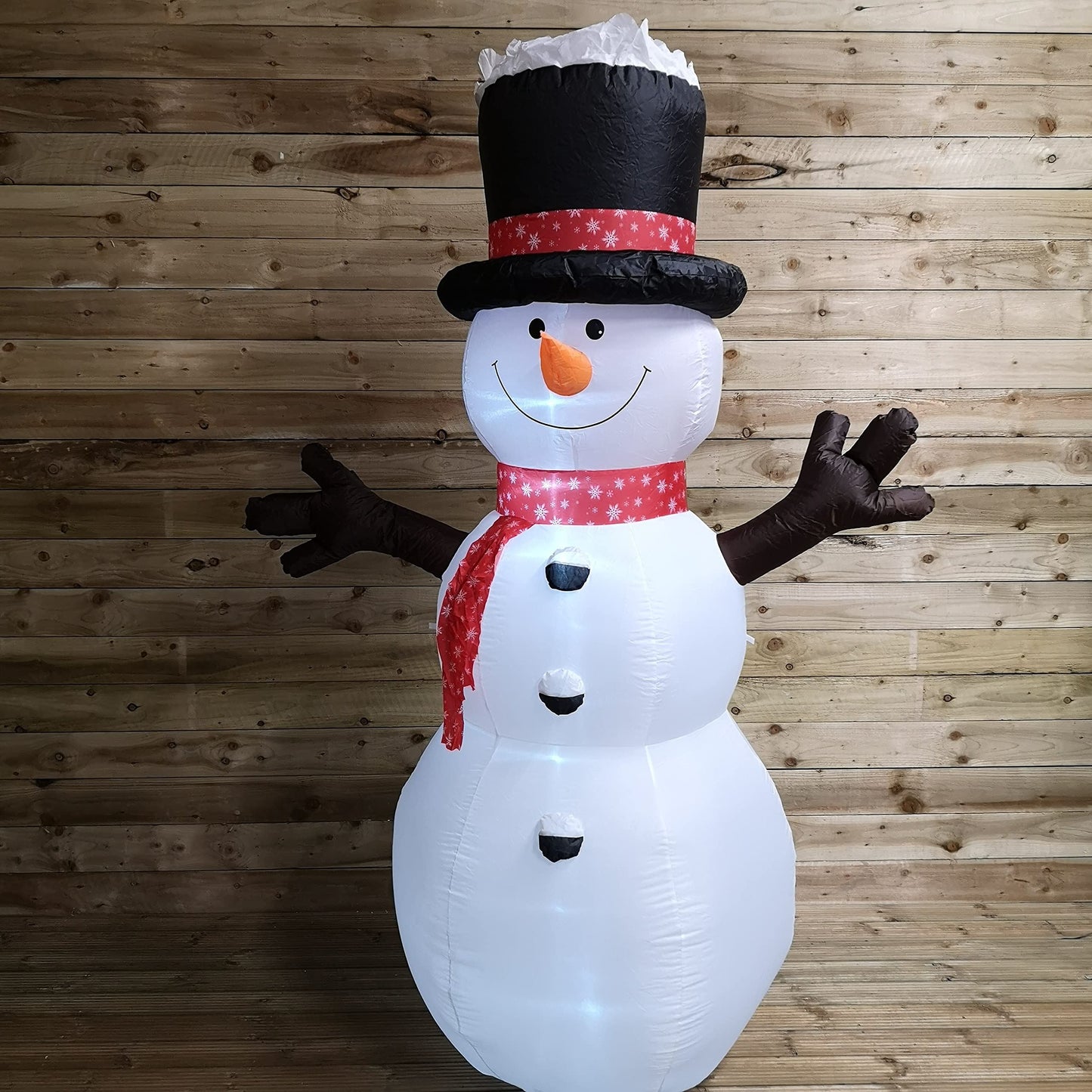 SnowTime 245cm Inflatable Light Up Snowman