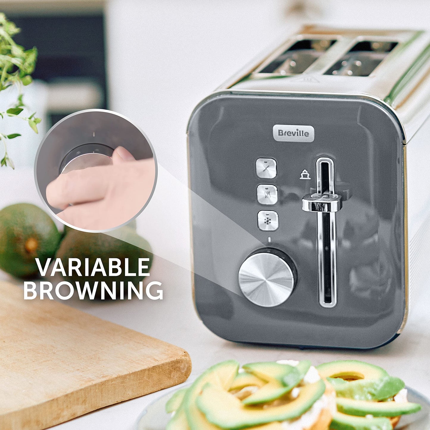Breville High Gloss 2-Slice Toaster with High-Lift & Wide Slots