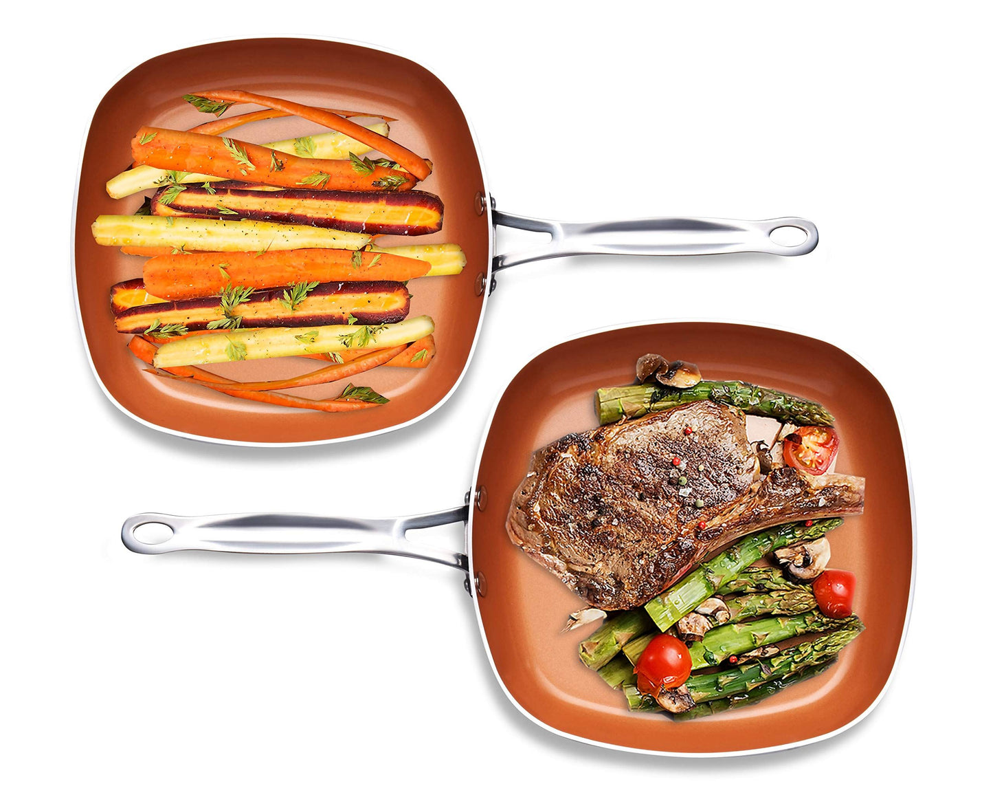 Gotham Steel Tri-Ceramal 10.25" Square Shallow Pan