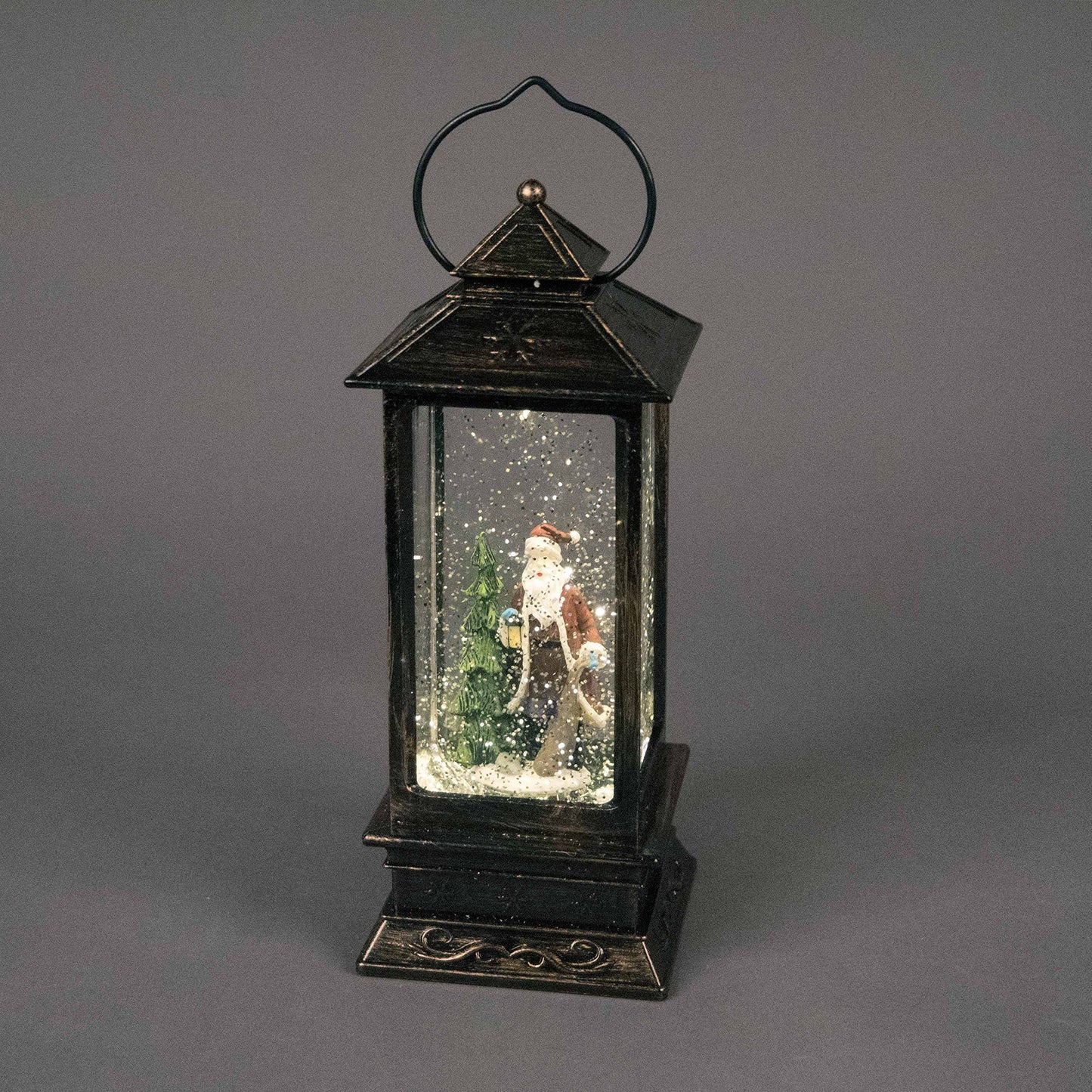 SnowTime 28cm Illuminated Water Lantern with Yellow LEDs