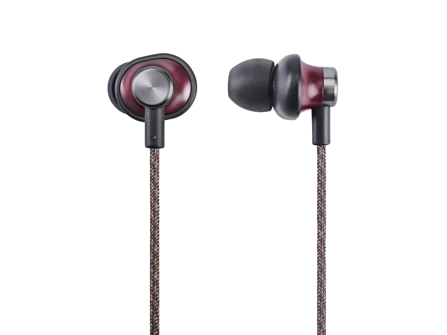 Panasonic RP-HTX20BE-R In Ear Wireless Bluetooth Headphones, Retro Style with Microphone, Smart Voice Control and Comfortable Ergonomic Fit - Red