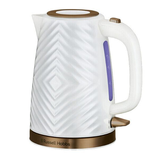 Russell Hobbs 1.7 Litre Groove Kettle White