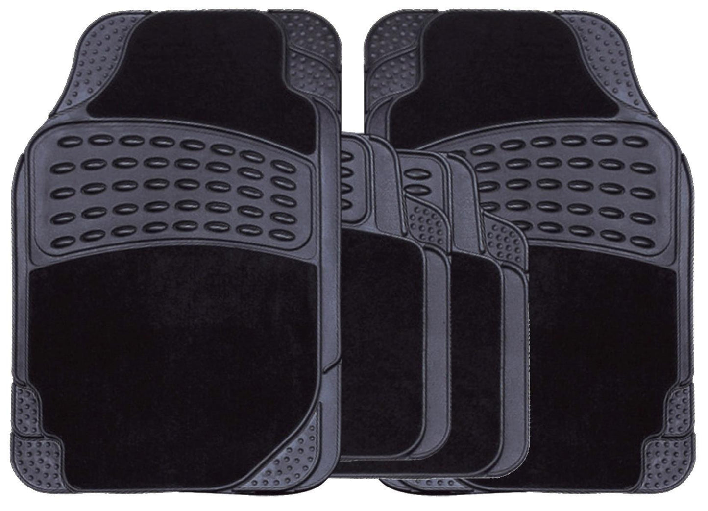 Streetwize Black Stellar Combination Car Mat Set