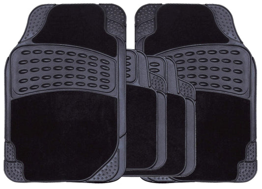 Streetwize Black Stellar Combination Car Mat Set