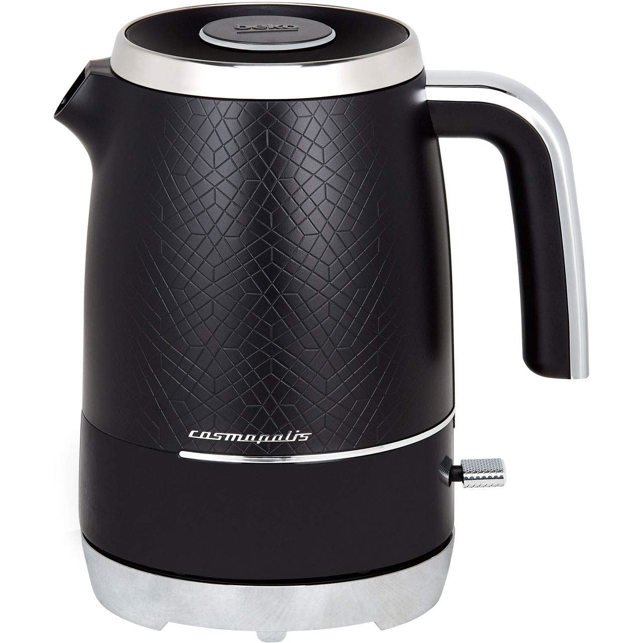Beko Cosmopolis Retro Matte Black & Chrome Jug Kettle