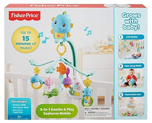 Fisher Price 3-in-1 Soothe and Play Seahorse Mobile