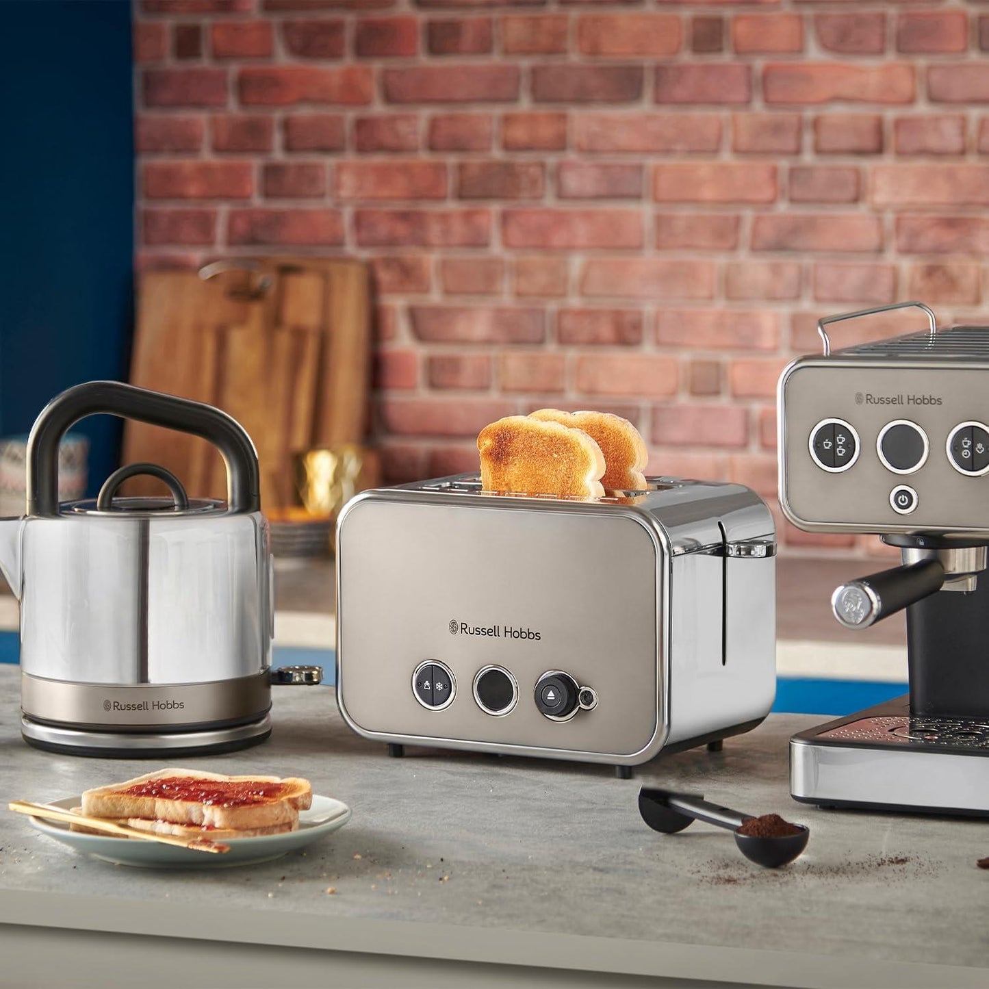 Russell Hobbs Distinctions 2 Slice Titanium Toaster