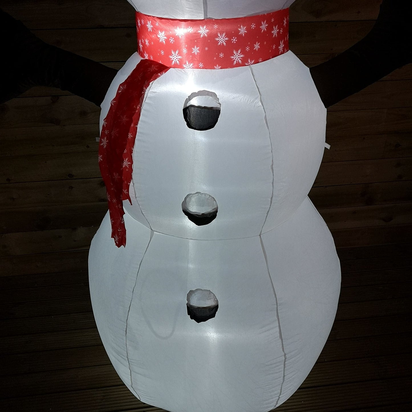 SnowTime 245cm Inflatable Light Up Snowman
