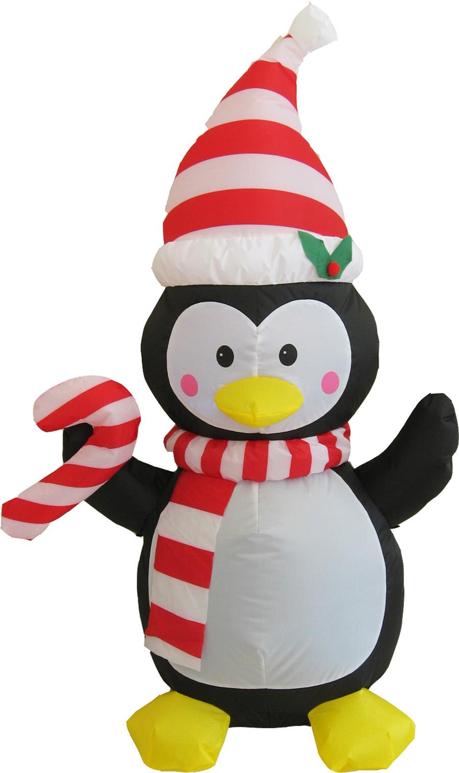SnowTime 120cm Inflatable Penguin LED Outdoor Garden Decoration