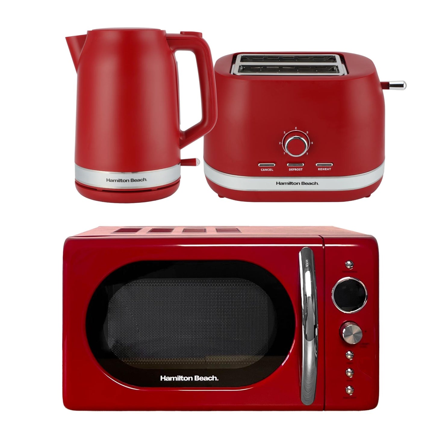 Hamilton Beach Ella Red Kitchen Set