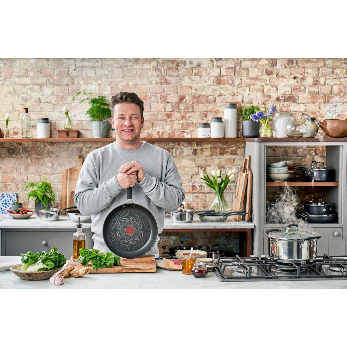 Tefal Jamie Oliver Quick and Easy Stainless Steel 20cm Saucepan
