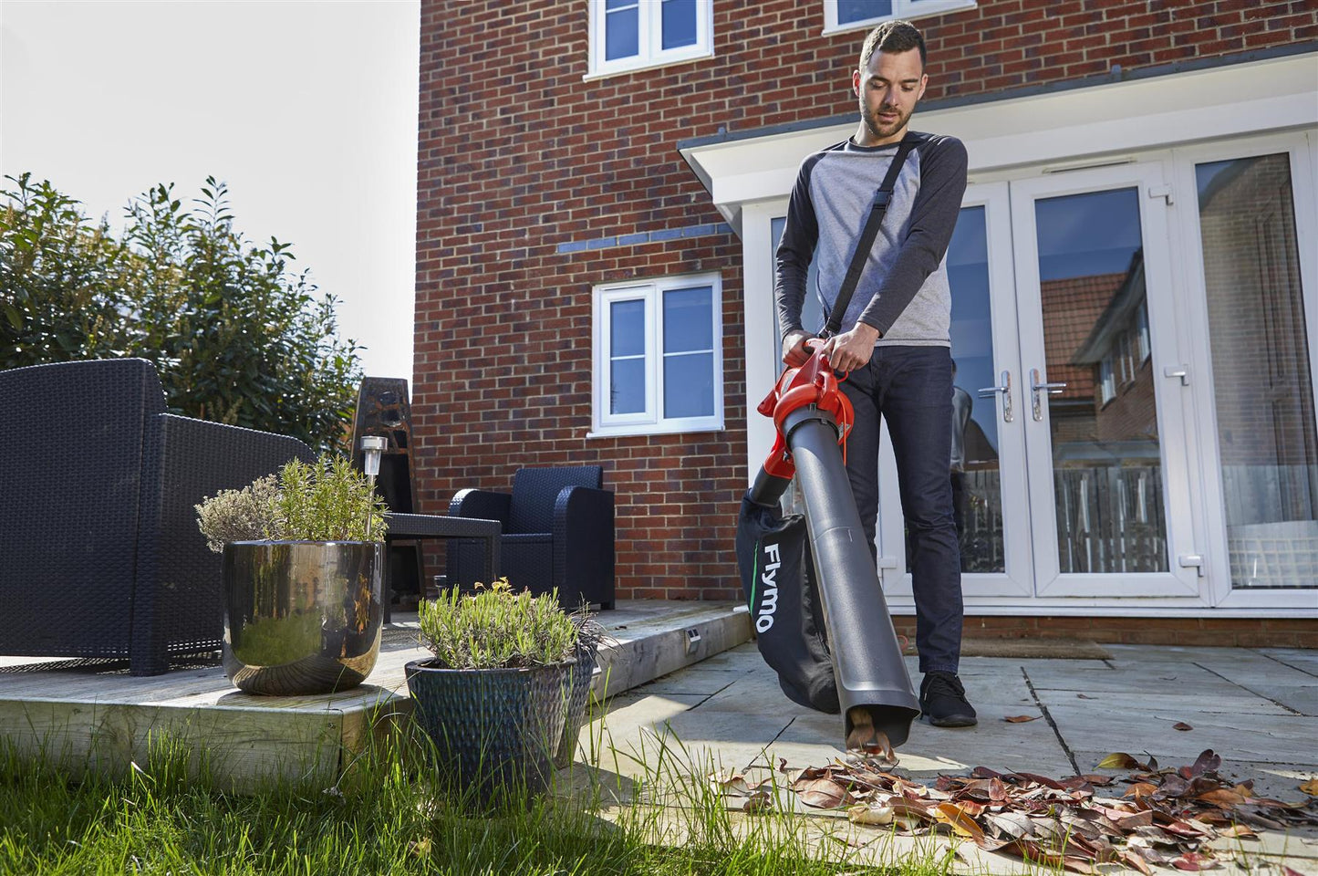 Flymo PowerVac 3000 Corded 2-in-1 Blower Vacuum