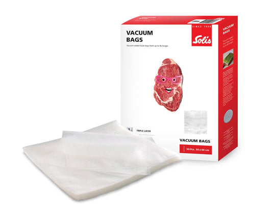 Solis Vacuum Sealer Bags - 50 Pieces - 30 x 40 cm
