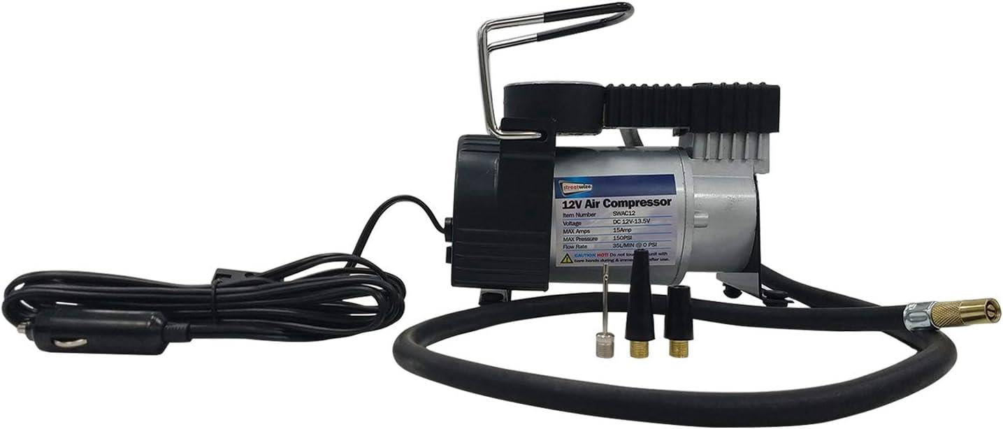 Streetwize 150PSI 12V Tornado Metal Air Compressor