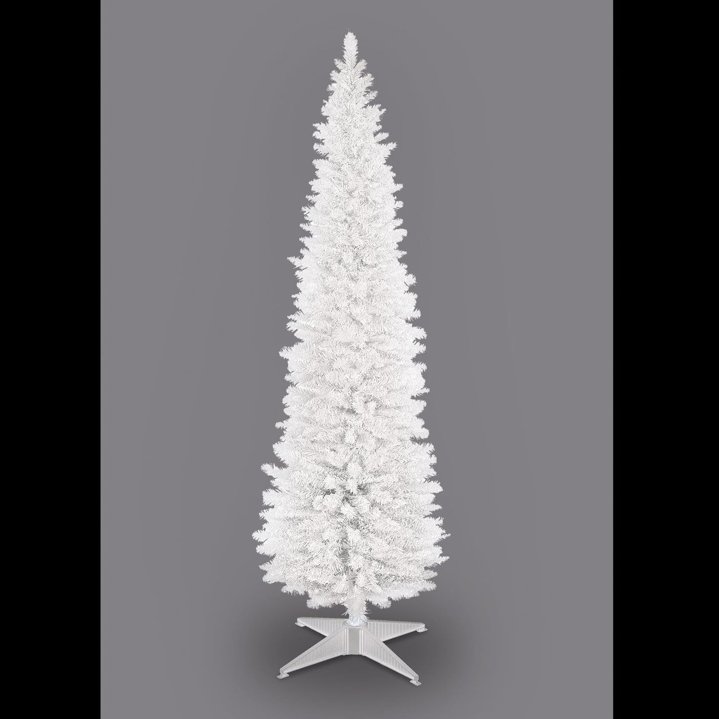 SnowTime White 6ft Pencil Pine Christmas Tree