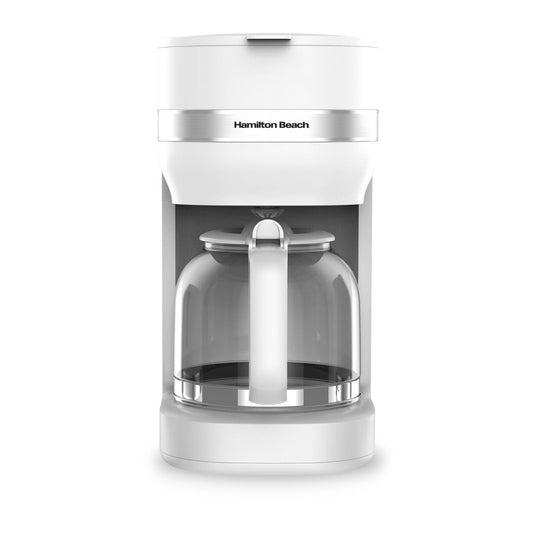 Hamilton Beach Ella 1.5L Matte White Filter Coffee Machine