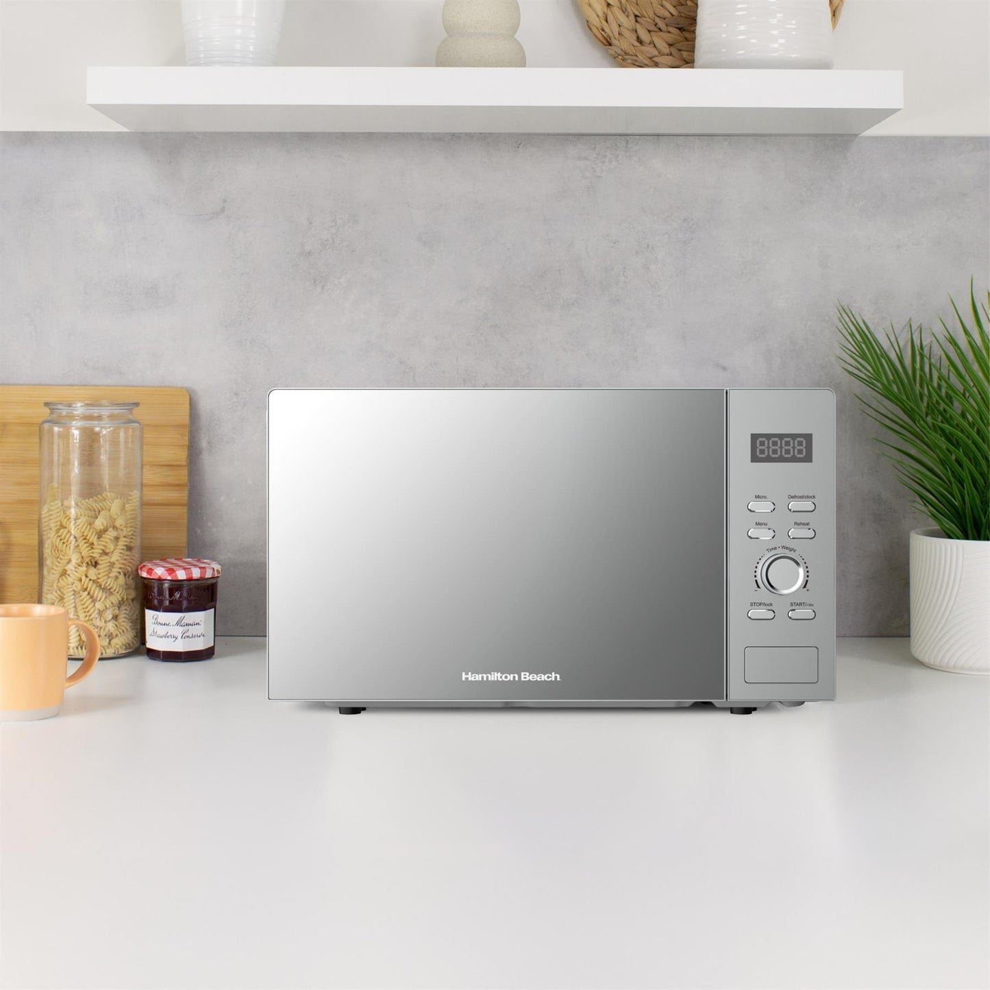 Hamilton Beach 30L Silver Family Microwave