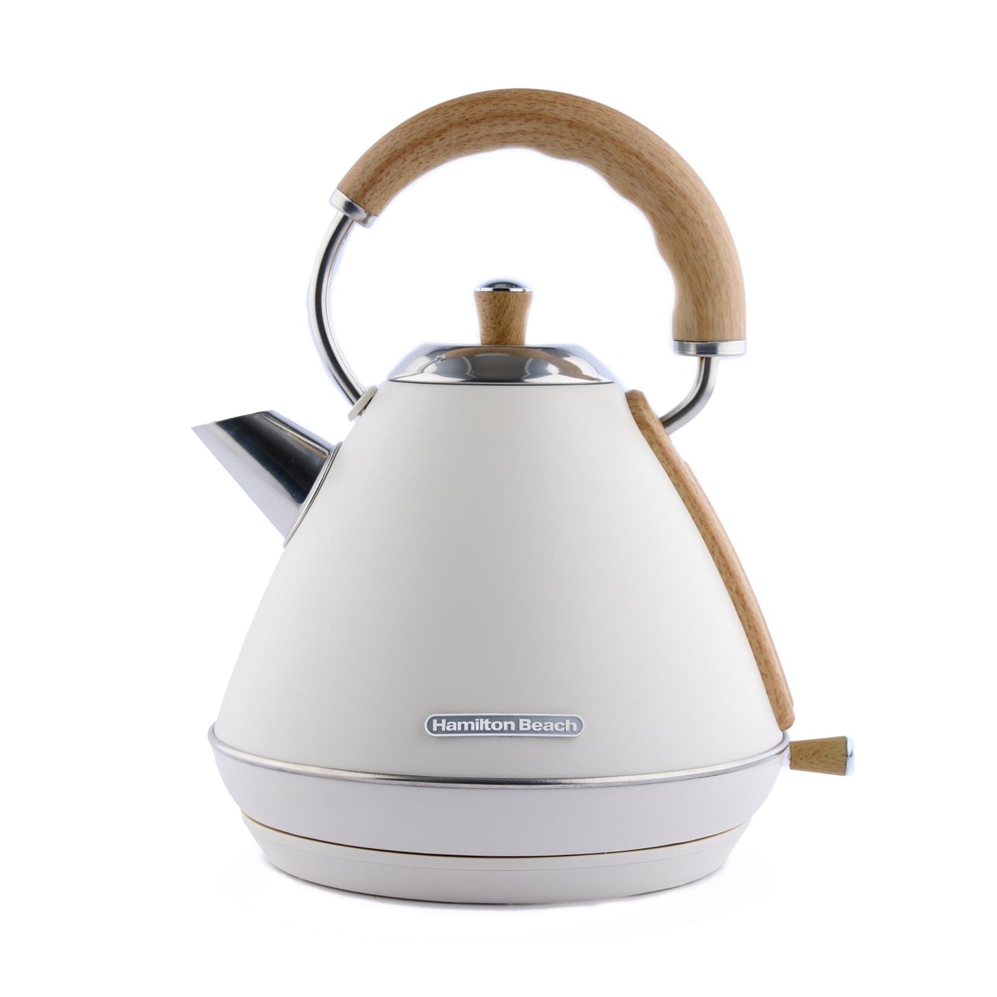 Hamilton Beach Scandi Pyramid Kettle & Toaster Set - Cream