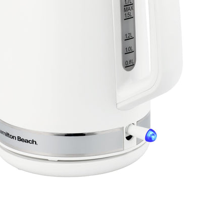 Hamilton Beach Ella 1.7L Matte White Kettle