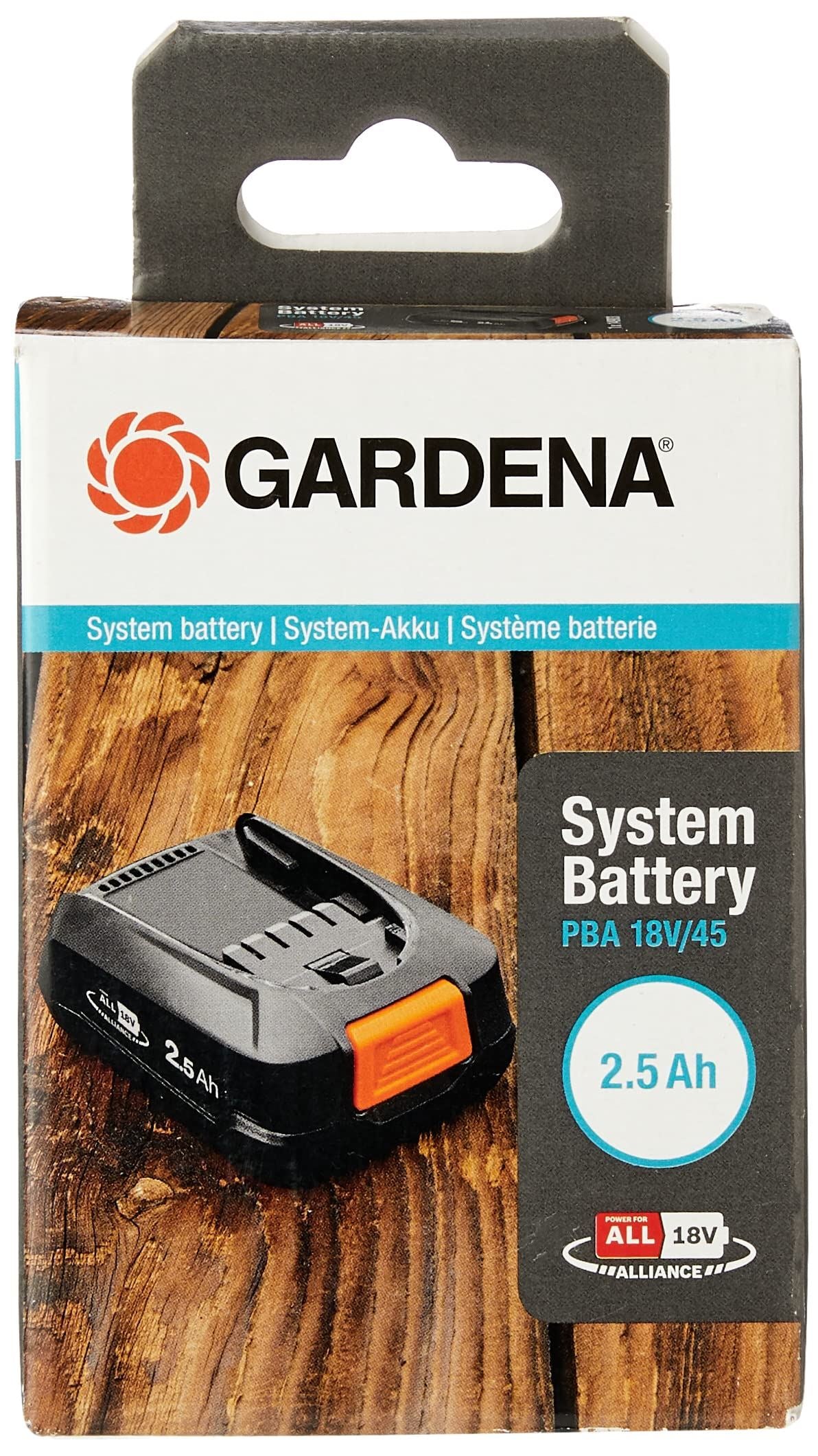 Gardena P4A PBA 18V/45 2.5 Ah System Battery