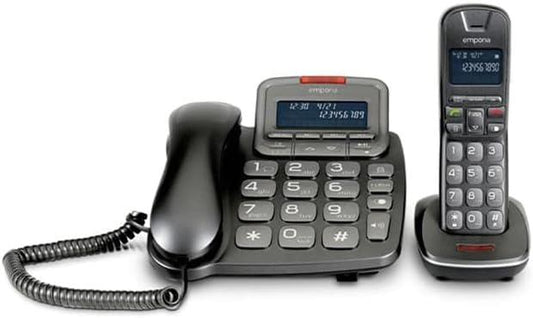 Emporia Combination Corded and DECT Phone Set with Digital Answer Machine