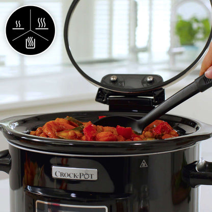 Crockpot 4.7L Lift and Serve Digital Slow Cooker with Hinged Lid