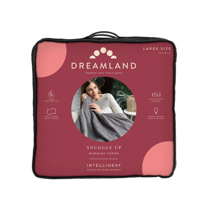 Dreamland Intelligent Luxury Grey Heated Throw