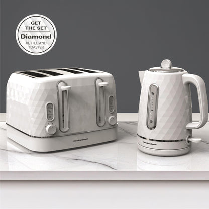 Hamilton Beach Diamond 4 Slice Toaster White