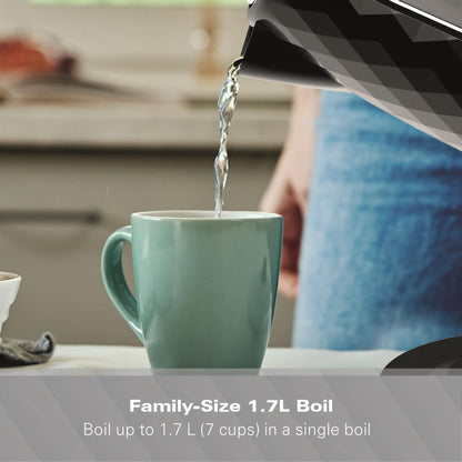 Hamilton Beach Diamond 1.7L Kettle Black