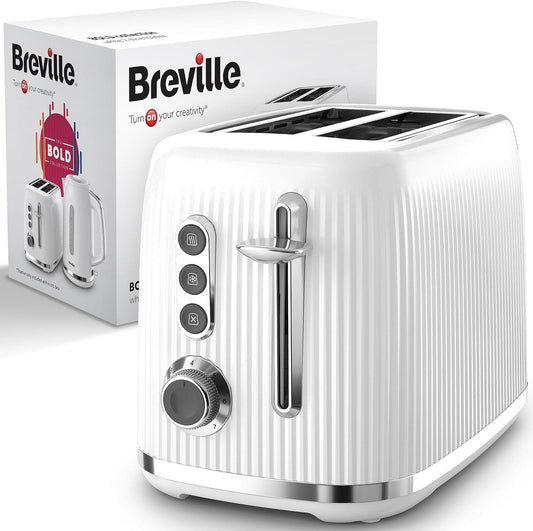 Breville Bold White 2 Slice Toaster