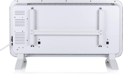Princess Smart 1500w White Glass Panel Heater