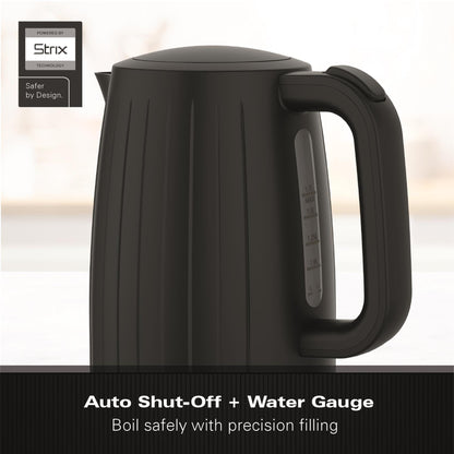 Hamilton Beach Stealth 1.7L Textured Kettle Matte Black