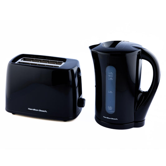 Hamilton Beach Essential Kettle & Toaster Set Black