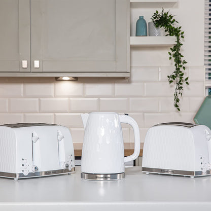 Russell Hobbs Contemporary Honeycomb Design 4 Slice Toaster