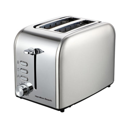 Hamilton Beach Rise 2 Slice Brushed & Polished Stainless Steel Toaster