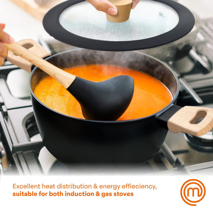 MasterChef Stock Pot with Lid 20cm Non Stick Casserole